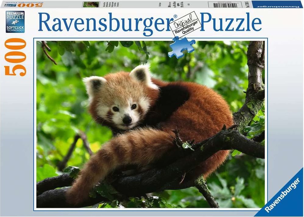 Cuki Vörös Panda Ravensburger 500 darabos kirakó puzzle (RA-17381 4005556173815) - puzzlegarden