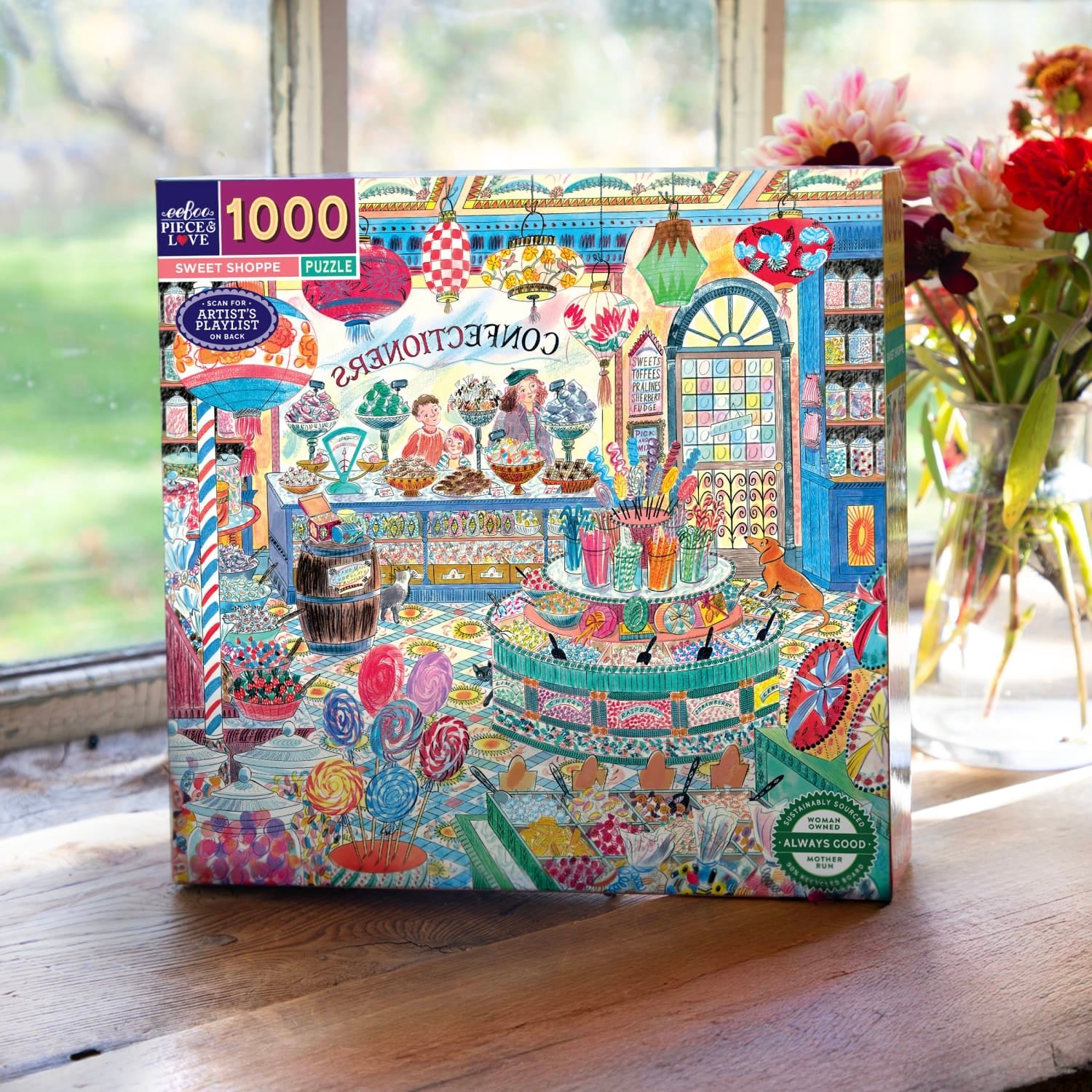 Cukorkabolt Eeboo 1000 darabos kirakó puzzle (EB-EPZT631) - puzzlegarden