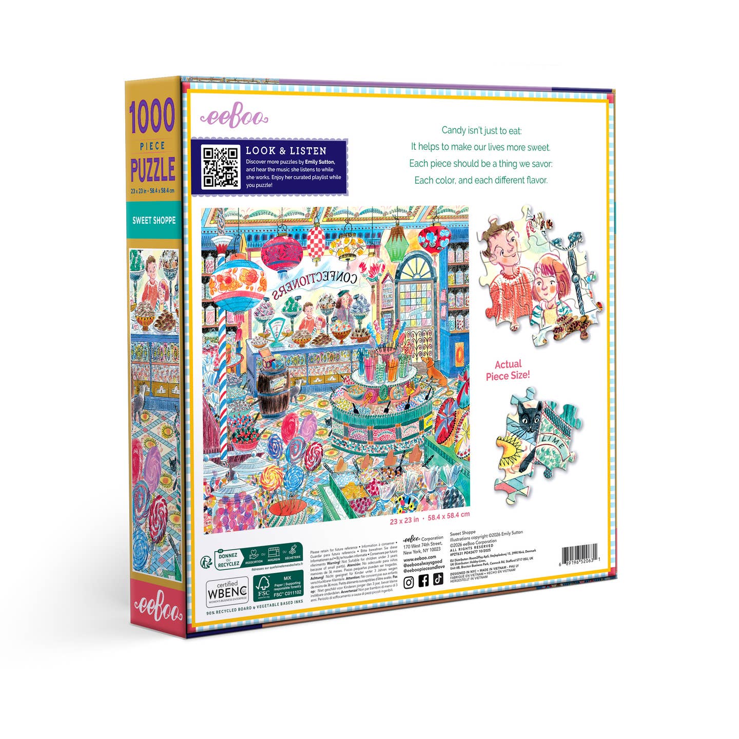 Cukorkabolt Eeboo 1000 darabos kirakó puzzle (EB-EPZT631) - puzzlegarden