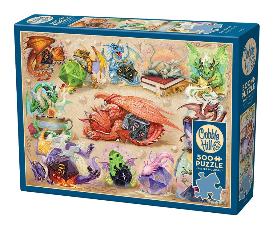 D20 sárkányok Cobble Hill 500 darabos kirakó puzzle (CH-45128) - puzzlegarden