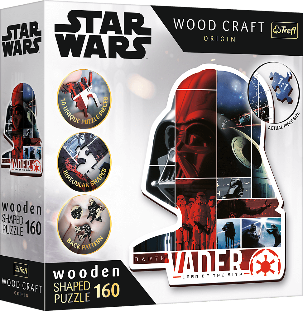 Darth Vader - FA kirakó Trefl Wood Craft 160 darabos kirakó puzzle (TR-20190 5900511201901) - puzzlegarden