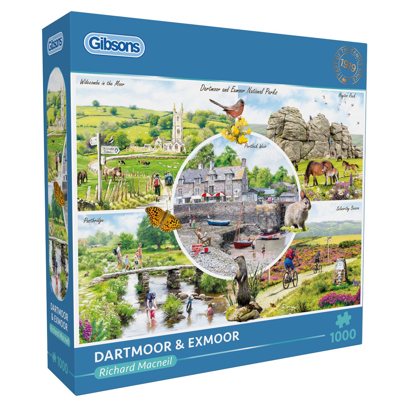 Dartmoor és Exmoor nemzeti park Gibsons 1000 darabos kirakó puzzle (G-G6462) - puzzlegarden