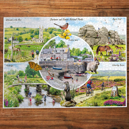 Dartmoor és Exmoor nemzeti park Gibsons 1000 darabos kirakó puzzle (G-G6462) - puzzlegarden