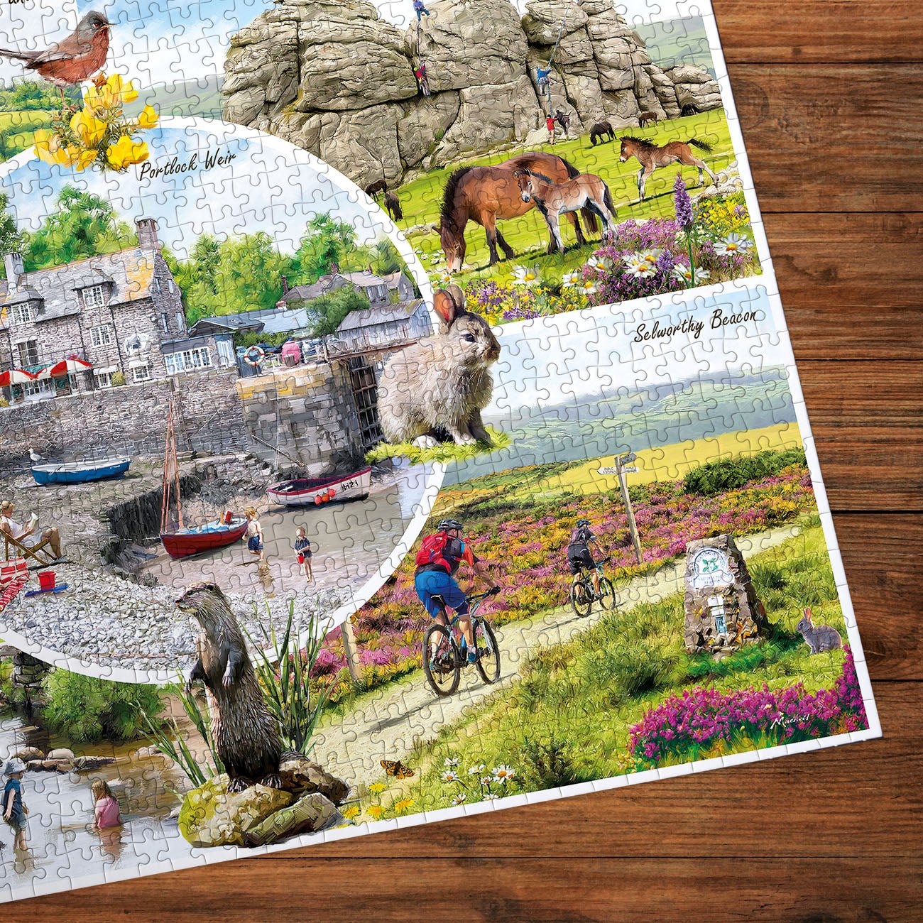 Dartmoor és Exmoor nemzeti park Gibsons 1000 darabos kirakó puzzle (G-G6462) - puzzlegarden