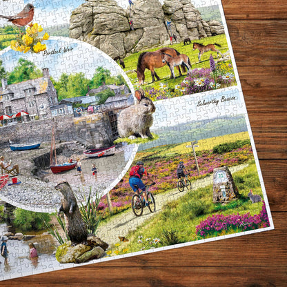 Dartmoor és Exmoor nemzeti park Gibsons 1000 darabos kirakó puzzle (G-G6462) - puzzlegarden