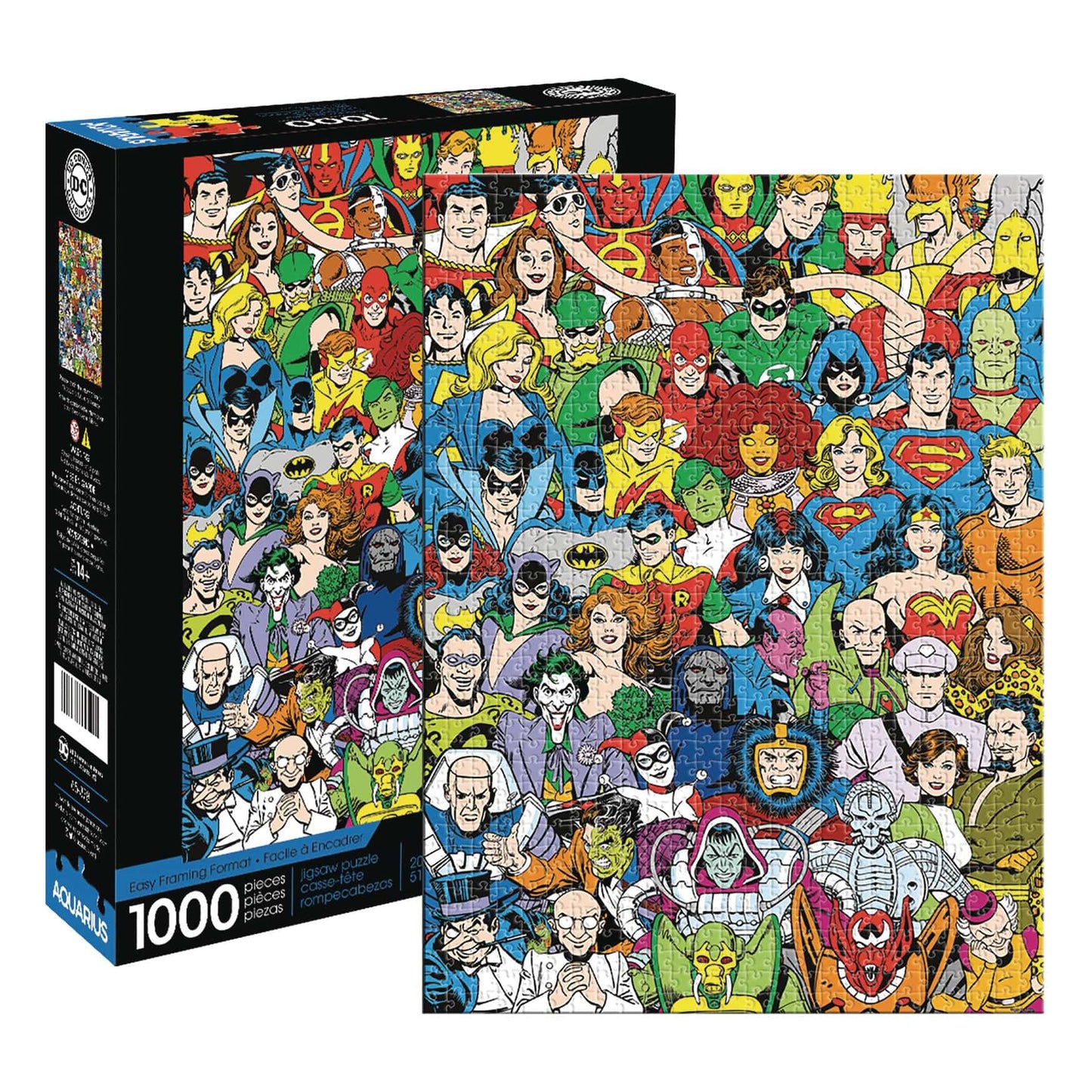 DC Comics Retro Aquarius 1000 darabos kirakó puzzle (AQ-65378 840391148178) - puzzlegarden