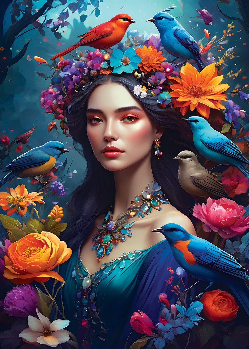 Diana - A természet lelke kollekció Bluebird 1000 darabos kirakó puzzle (BB - F - 90575 3663384905759) - puzzlegarden