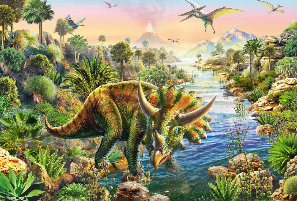 Dínókalandok – 3x48 Schmidt Spiele 3x48 darabos kirakó puzzle (SCH-56202) - puzzlegarden