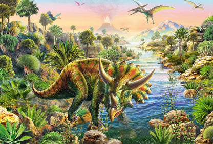 Dínókalandok – 3x48 Schmidt Spiele 3x48 darabos kirakó puzzle (SCH-56202) - puzzlegarden