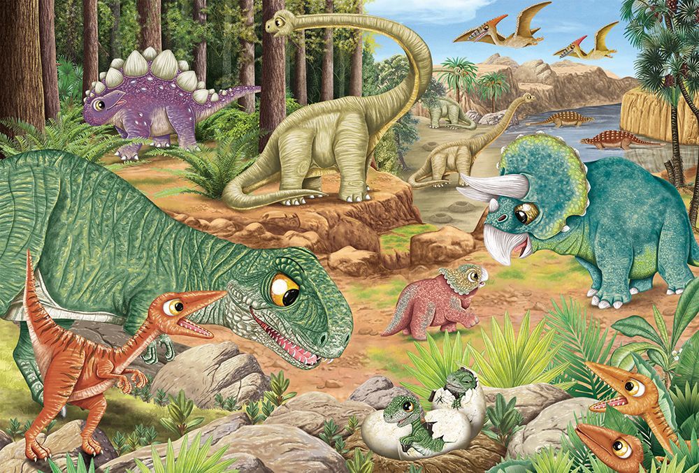 Dínós móka – 3x24 Schmidt Spiele 3x24 darabos kirakó puzzle (SCH-56465) - puzzlegarden