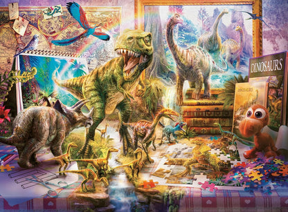 Dinoszaurusz Menekülés Ravensburger 100 darabos kirakó puzzle (RA-12000863) - puzzlegarden