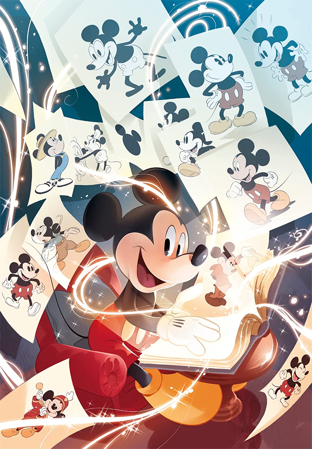 Disney 100 - Mickey Egér Clementoni 1000 darabos kirakó puzzle (CL-39719 8005125397198) - puzzlegarden