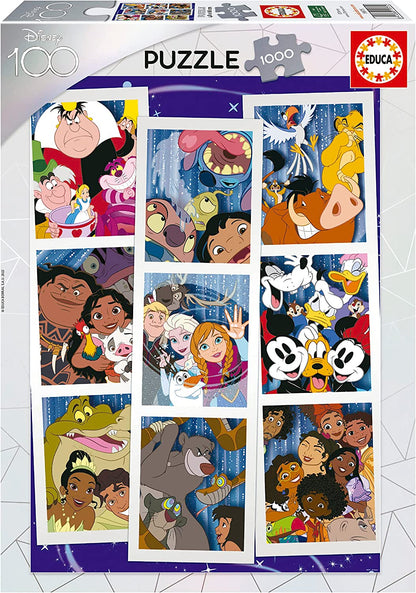 Disney 100 - Szelfik Educa 1000 darabos kirakó puzzle (ED-19575 8412668195752) - puzzlegarden