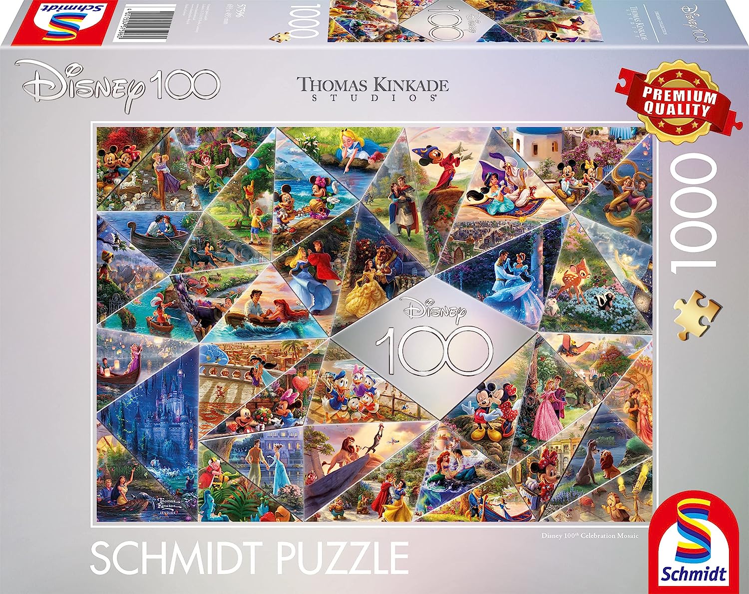 Disney 100th Celebration Mozaik Schmidt 1000 darabos kirakó puzzle (SCH-57596 4001504575960) - puzzlegarden