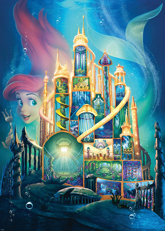 Disney Castle Collection - Ariel Ravensburger 1000 darabos kirakó puzzle (RA-17337 4005556173372) - puzzlegarden