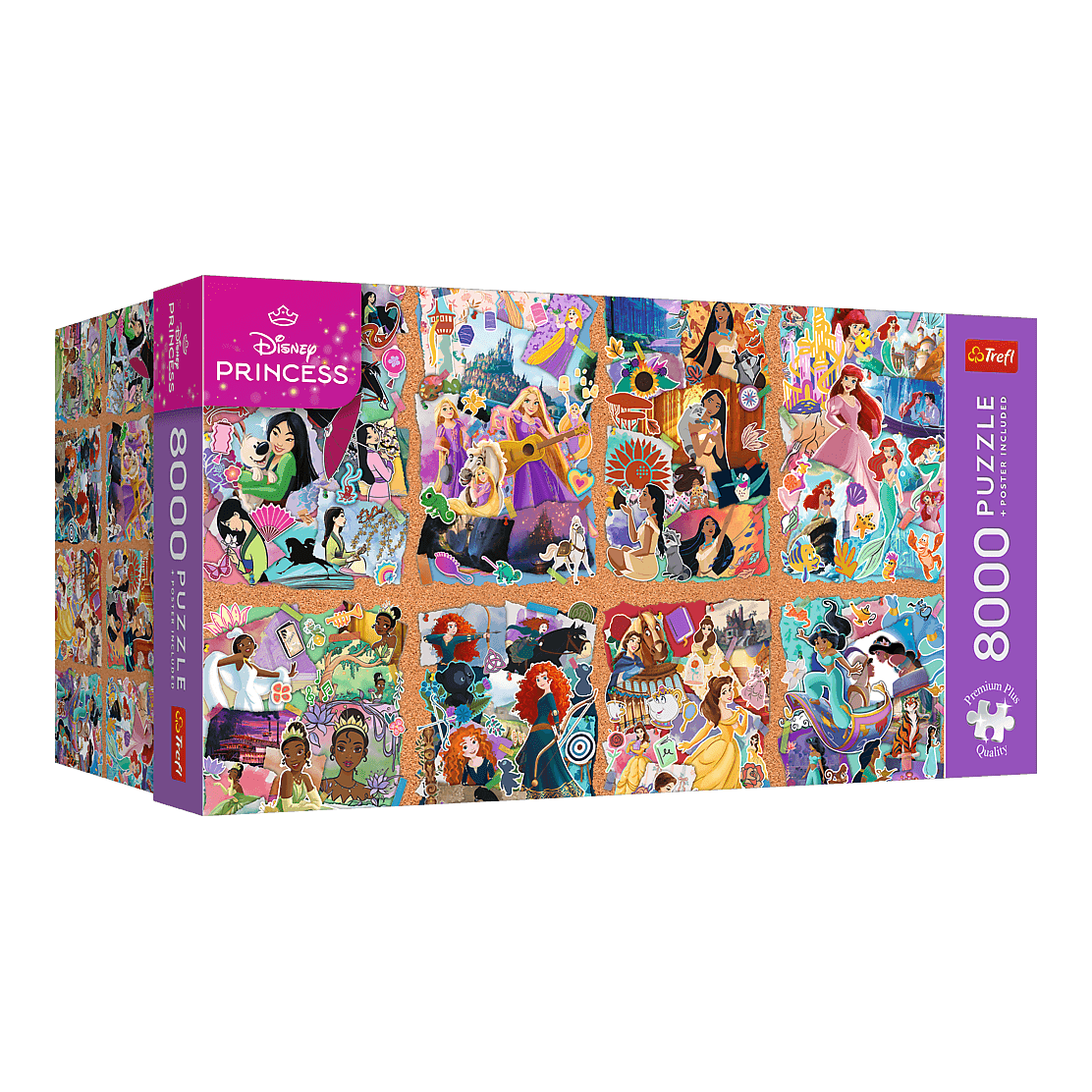 Disney-hercegnők gyűjteménye Trefl 8000 darabos kirakó puzzle (TR-81053) - puzzlegarden