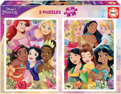 Disney Hercegnők - 2x500 Educa 500 darabos kirakó puzzle (ED-19253 8412668192539) - puzzlegarden