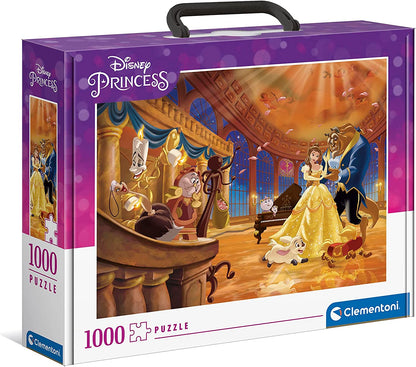 Disney Hercegnők Koffer - A Szépség és a Szörnyeteg Clementoni 1000 darabos kirakó puzzle (CL-39676 8005125396764) - puzzlegarden