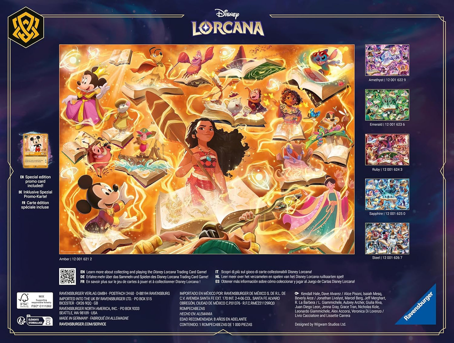 Disney Lorcana - A birodalom csillogása - Borostyán Ravensburger 1000 darabos kirakó puzzle (RA-12001621) - puzzlegarden