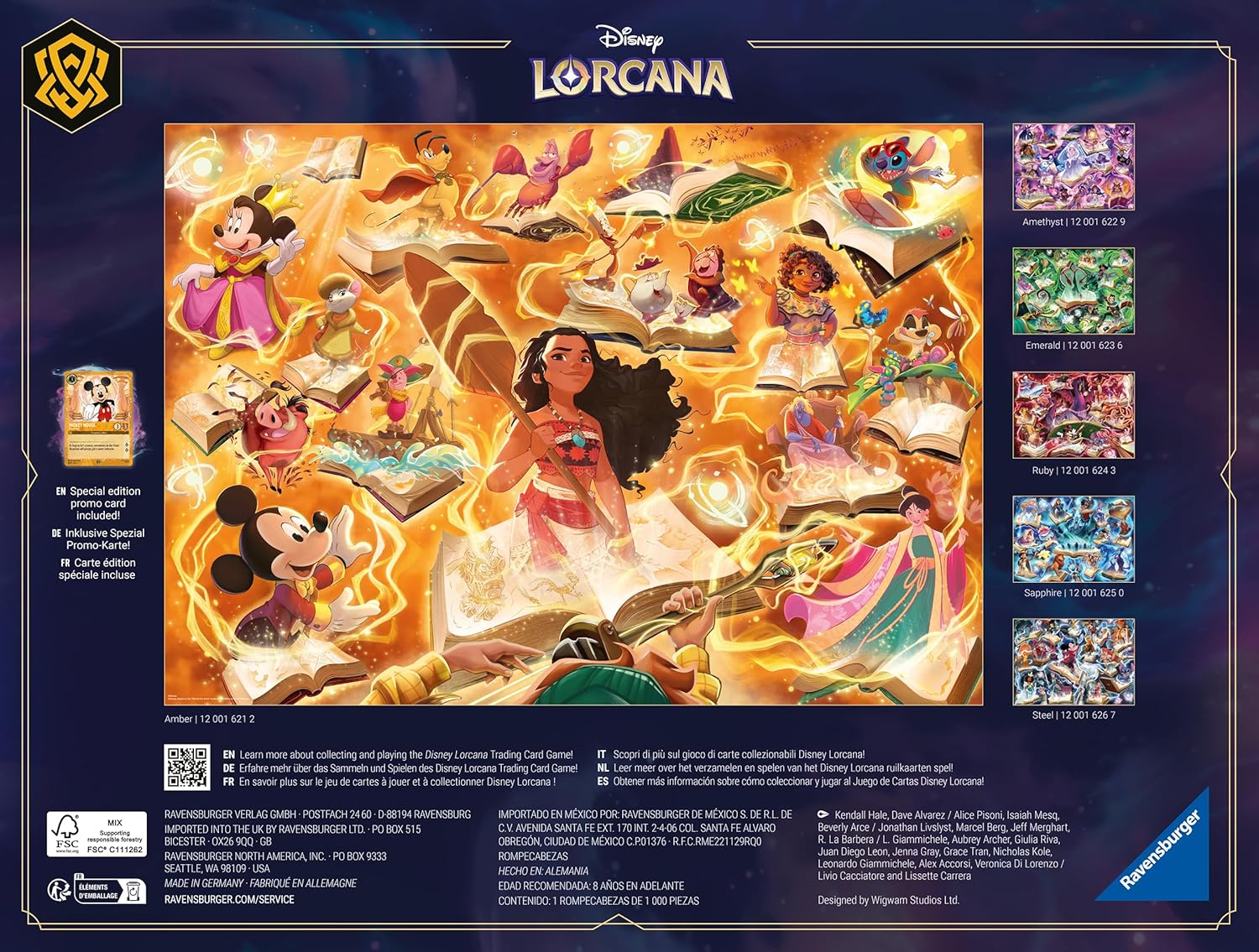 Disney Lorcana - A birodalom csillogása - Borostyán Ravensburger 1000 darabos kirakó puzzle (RA-12001621) - puzzlegarden