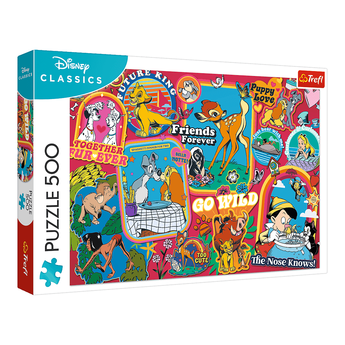 Disney - Matricák Trefl 500 darabos kirakó puzzle (TR-37465) - puzzlegarden