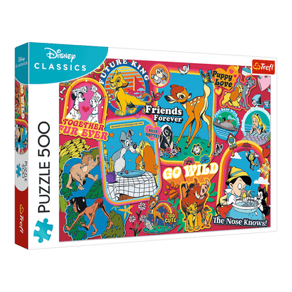 Disney - Matricák Trefl 500 darabos kirakó puzzle (TR-37465) - puzzlegarden