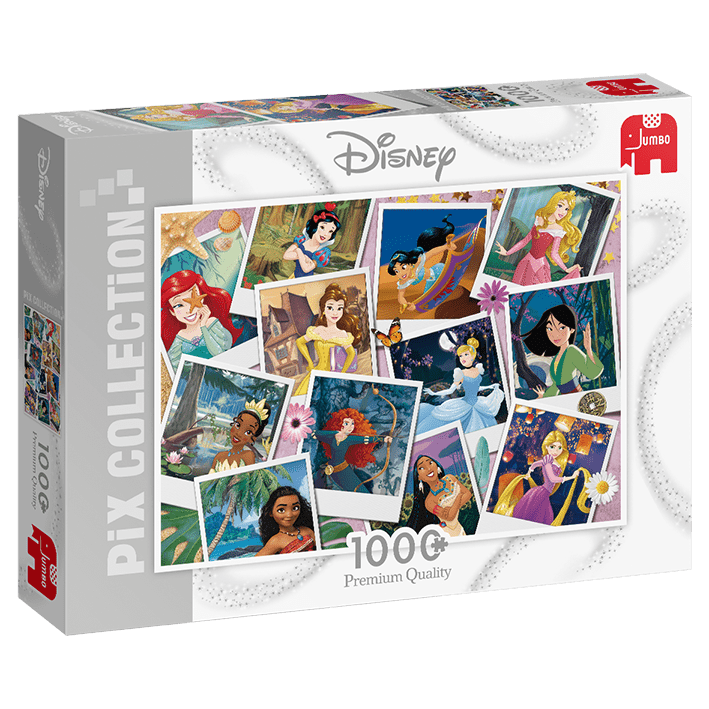 Disney Pix Collection - Hercegnő szelfik Jumbo 1000 darabos kirakó puzzle (JU-19763 8710126197639) - puzzlegarden