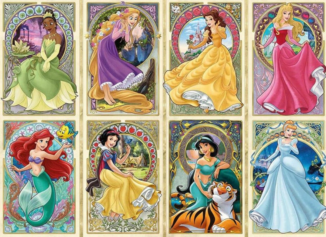 Disney Princess Collection - Art Nouveau Hercegnők Ravensburger 1000 darabos kirakó puzzle (RA-16504 4005556165049) - puzzlegarden