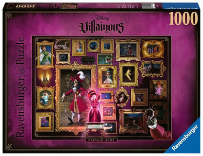 Disney Villainous - Hook Kapitány Ravensburger 1000 darabos kirakó puzzle (RA-15022 4005556150229) - puzzlegarden