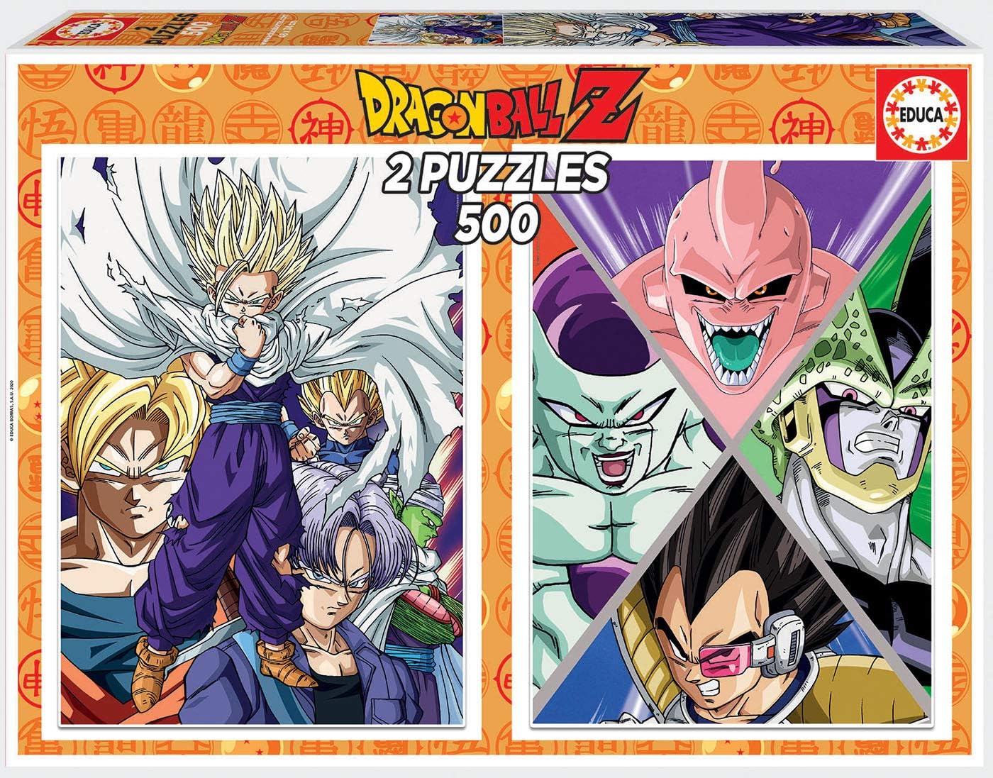 DragonBall - 2x500 Educa 500 darabos kirakó puzzle (ED-18487 8412668184879) - puzzlegarden