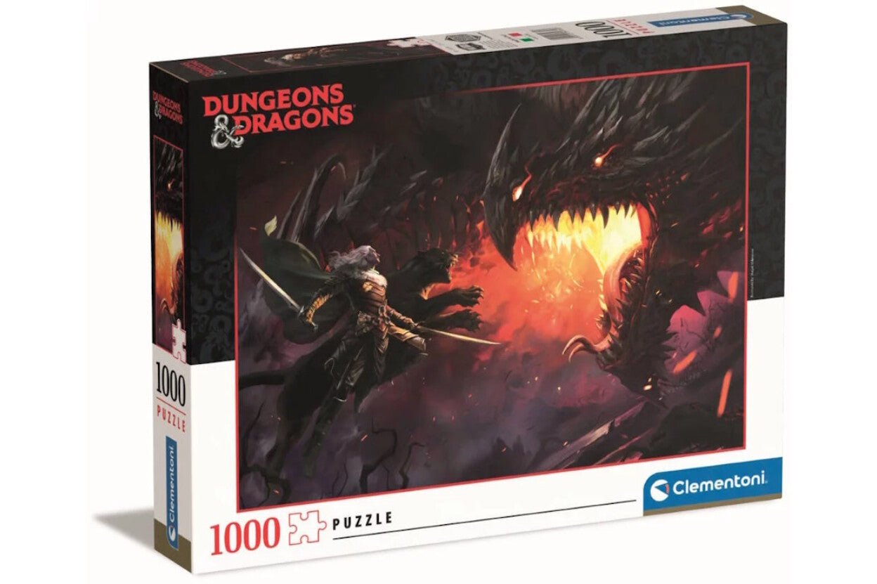 Dungeons & Dragons - A Fekete Sárkány Clementoni 1000 darabos kirakó puzzle (CL-39735 8005125397358) - puzzlegarden