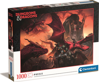 Dungeons & Dragons - A Vörös Sárkány Clementoni 1000 darabos kirakó puzzle (CL-39733 8005125397334) - puzzlegarden