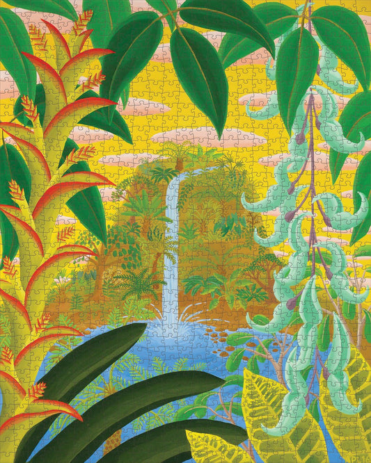 Dzsungel-vízesés Pomegranate 1000 darabos kirakó puzzle (POM-AA1129 9781087503837) - puzzlegarden