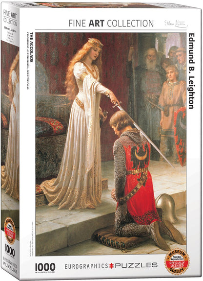 Edmund Leighton - A Lovag Eurographics 1000 darabos kirakó puzzle (EUR-6000-0038 628136600385) - puzzlegarden