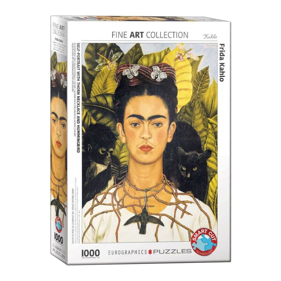 Frida Kahlo - Önarckép tövises nyaklánccal és kolibrivel EuroGraphics 1000 darabos kirakó puzzle (EUR - 6000 - 0802) - puzzlegarden