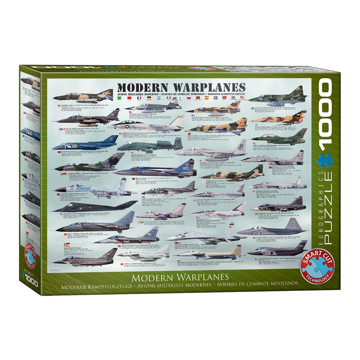 Modern Vadászgépek Eurographics 1000 darabos kirakó puzzle (EUR - 6000 - 0076) - puzzlegarden
