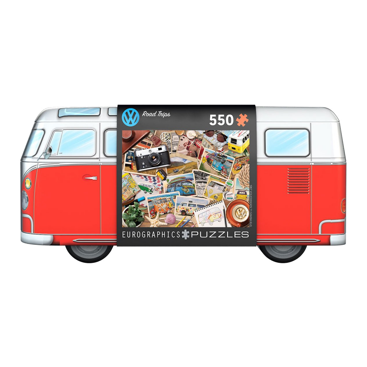 VW – Útikalandozások – fémdobozban Eurographics 550 darabos kirakó puzzle (EUR-8551-5576) - puzzlegarden