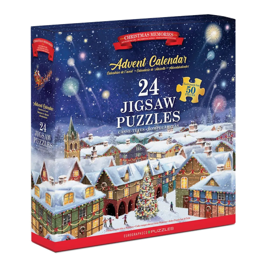 Karácsonyi emlékek – puzzle adventi naptár Eurographics 24x50 darabos kirakó puzzle (EUR-9924-5810) - puzzlegarden
