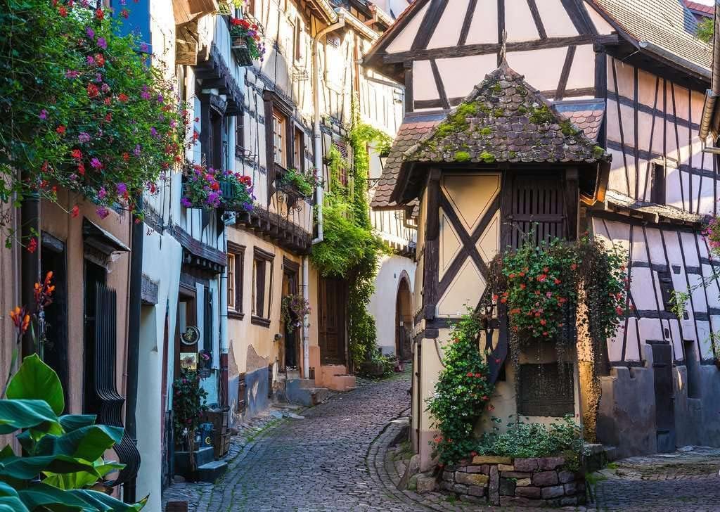 Eguisheim, Elzász, Franciaország Ravensburger 1000 darabos kirakó puzzle (RA-15257) - puzzlegarden