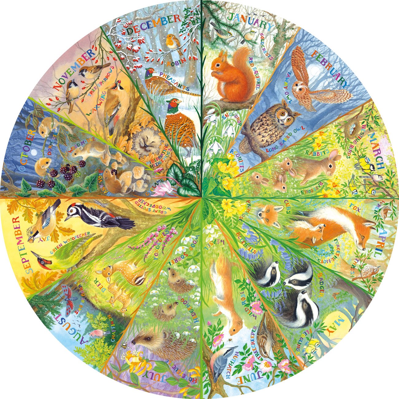 Egy év az erdőben Gibsons 500 darabos kirakó puzzle (G-G3709) - puzzlegarden