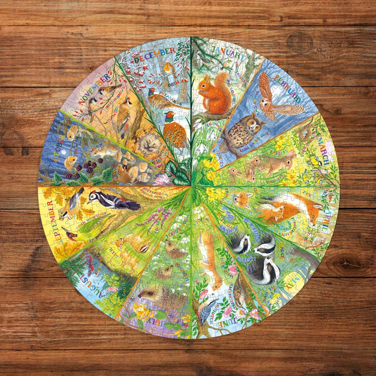 Egy év az erdőben Gibsons 500 darabos kirakó puzzle (G-G3709) - puzzlegarden