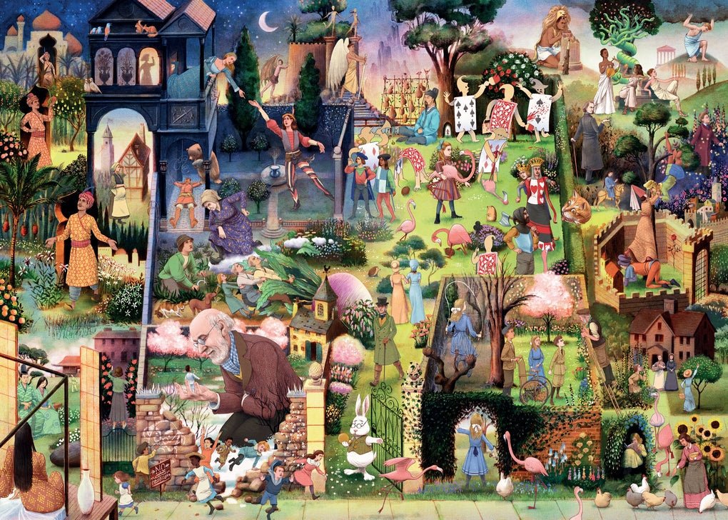 Egy könyvrajongó kertje Laurence King 1000 darabos kirakó puzzle (LK-9781399629553) - puzzlegarden