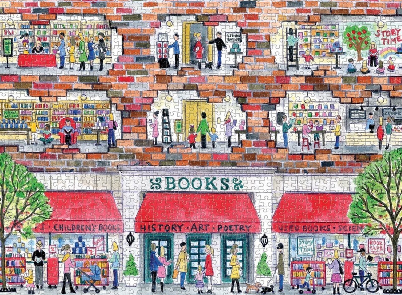 Egy nap a könyvesboltban Galison 1000 darabos kirakó puzzle (GA-9780735367081) - puzzlegarden