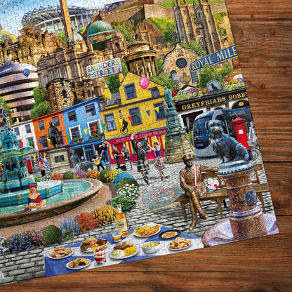 Egy nap Edinburgh - ban Gibsons 1000 darabos kirakó puzzle (G-G6461) - puzzlegarden