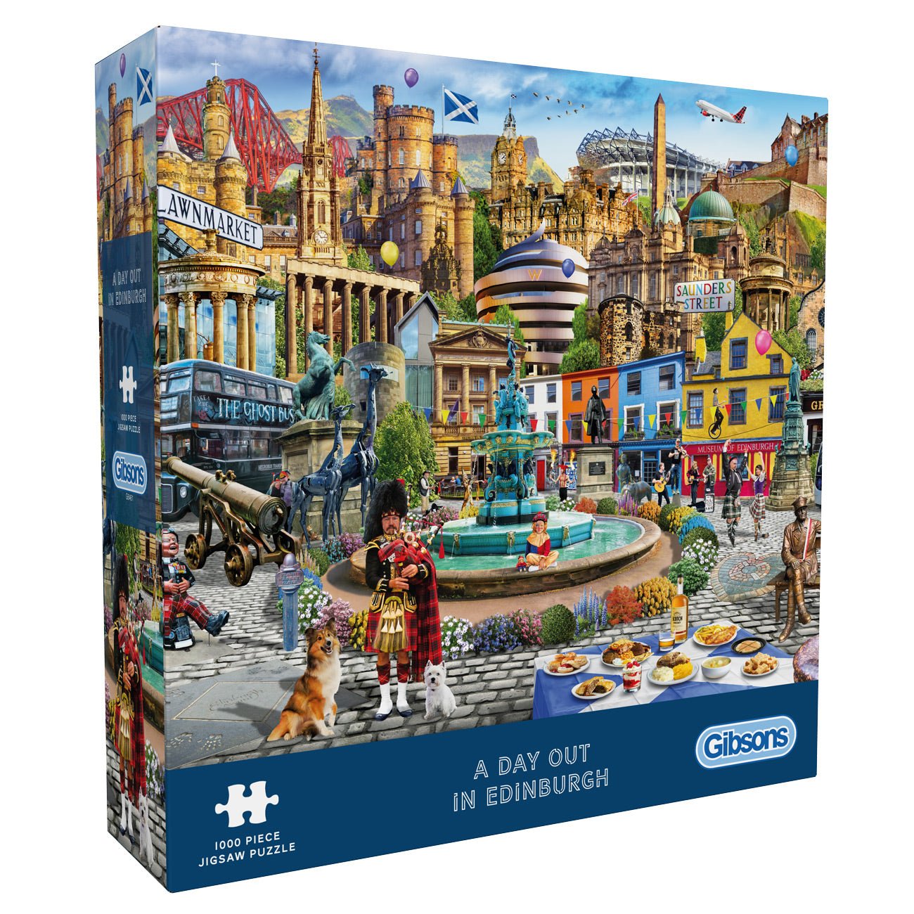 Egy nap Edinburgh - ban Gibsons 1000 darabos kirakó puzzle (G-G6461) - puzzlegarden