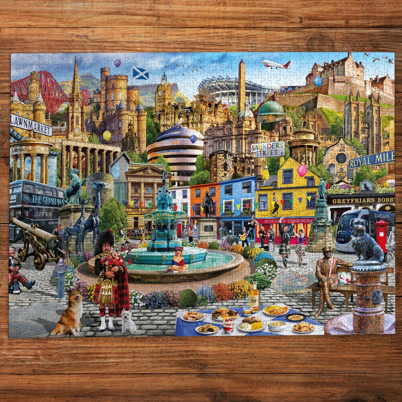 Egy nap Edinburgh - ban Gibsons 1000 darabos kirakó puzzle (G-G6461) - puzzlegarden