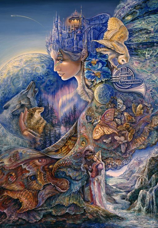 Egyszer kék holdkor Grafika 1000 darabos kirakó puzzle (GR - F - 32367) - puzzlegarden