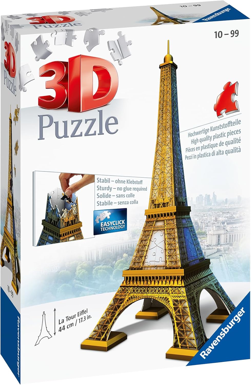 Eiffel - torony - Párizs - 3D Ravensburger 216 darabos kirakó puzzle (RA - 12556 4005556125562) - puzzlegarden