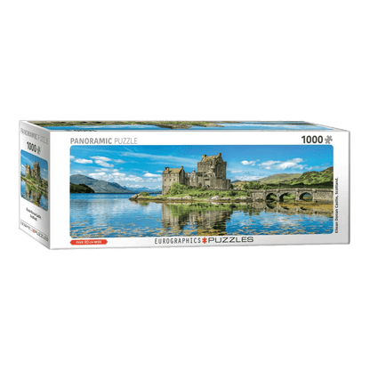Eilean Donan vára – panoráma Eurographics 1000 darabos kirakó puzzle (EUR-6010-6128) - puzzlegarden