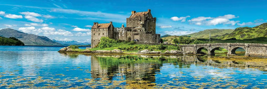 Eilean Donan vára – panoráma Eurographics 1000 darabos kirakó puzzle (EUR-6010-6128) - puzzlegarden